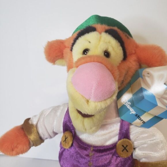 Disney Other - Disney Store Tigger Elf Plush Jester Stuffed Animal 13" Toy Winnie the Pooh